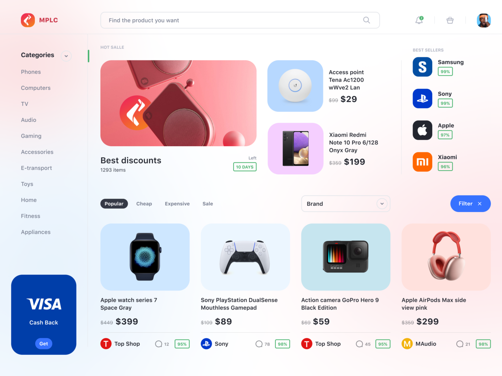 Plateforme e-commerce moderne avec une gestion avancée des produits et des utilisateurs